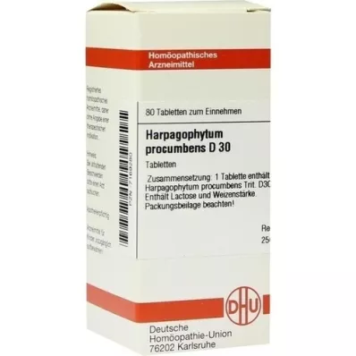 HARPAGOPHYTUM PROCUMBENS D 30 tabletes, 80 kapsulas