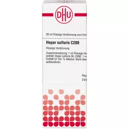 HEPAR SULFURIS C 200 atšķaidījums, 20 ml