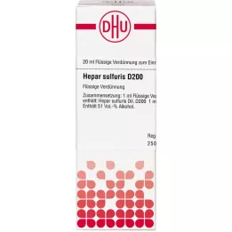 HEPAR SULFURIS D 200 atšķaidījums, 20 ml