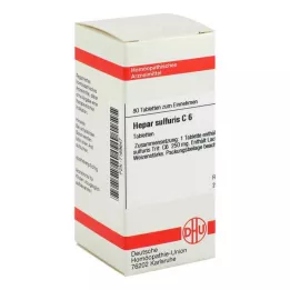 HEPAR SULFURIS C 6 tabletes, 80 kapsulas