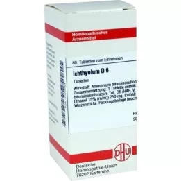 ICHTHYOLUM D 6 tabletes, 80 kapsulas