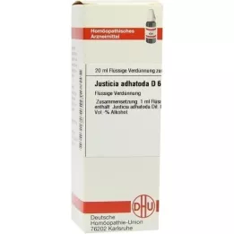 JUSTICIA adhatoda D 6 atšķaidījums, 20 ml