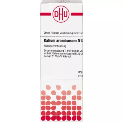 KALIUM ARSENICOSUM D 12 atšķaidījums, 20 ml