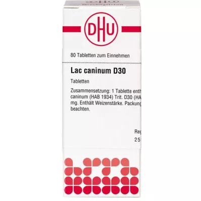 LAC CANINUM D 30 tabletes, 80 kapsulas