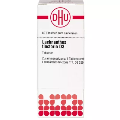 LACHNANTHES tinctoria D 3 tabletes, 80 gab