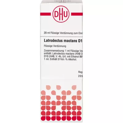 LATRODECTUS mactans D 10 atšķaidījums, 20 ml