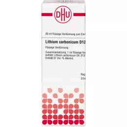 LITHIUM CARBONICUM D 12 atšķaidījums, 20 ml