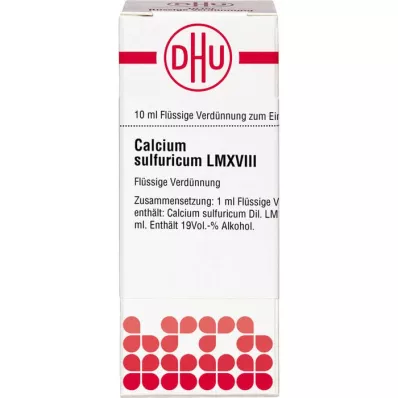 CALCIUM SULFURICUM LM XVIII Atšķaidījums, 10 ml