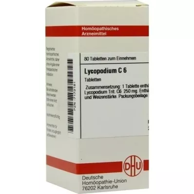 LYCOPODIUM C 6 tabletes, 80 kapsulas