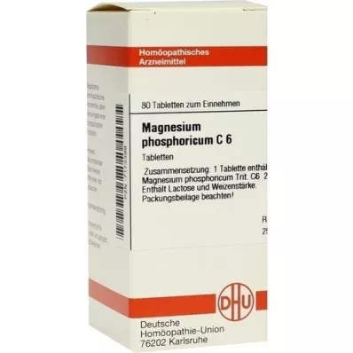 MAGNESIUM PHOSPHORICUM C 6 tabletes, 80 kapsulas