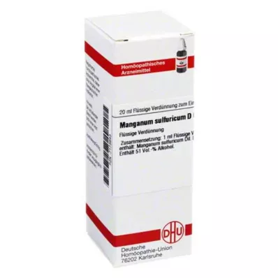 MANGANUM SULFURICUM D 6 atšķaidījums, 20 ml MANGANUM SULFURICUM D 6 atšķaidījums, 20 ml