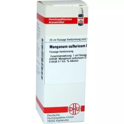 MANGANUM SULFURICUM D 6 atšķaidījums, 20 ml