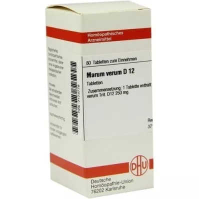 MARUM VERUM D 12 tabletes, 80 kapsulas