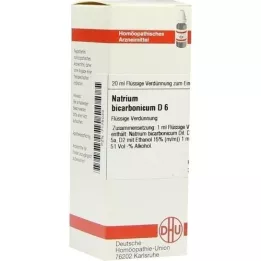 NATRIUM BICARBONICUM D 6 atšķaidījums, 20 ml