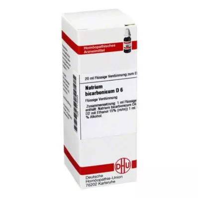 NATRIUM BICARBONICUM D 6 atšķaidījums, 20 ml NATRIUM BICARBONICUM D 6 atšķaidījums, 20 ml
