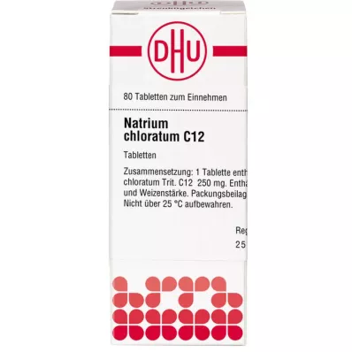 NATRIUM CHLORATUM C 12 tabletes, 80 gab