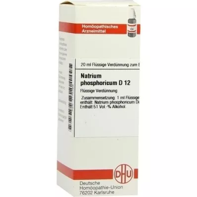 NATRIUM PHOSPHORICUM D 12 atšķaidījums, 20 ml