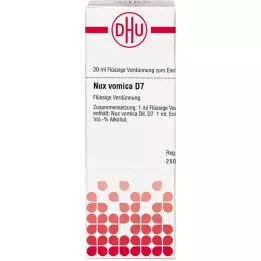 NUX VOMICA D 7 atšķaidījums, 20 ml