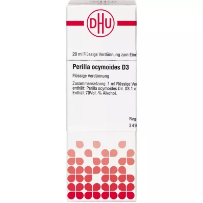 PERILLA OCYMOIDES D 3 atšķaidījums, 20 ml