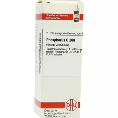 PHOSPHORUS C 200 atšķaidījums, 20 ml