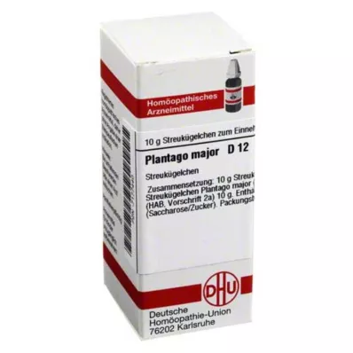 PLANTAGO MAJOR D 12 bumbiņas, 10 g