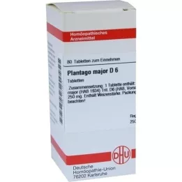 PLANTAGO MAJOR D 6 tabletes, 80 kapsulas