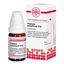 DHU Platinum metallicum D 10 lodītes, 10 g