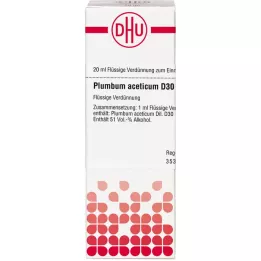 PLUMBUM ACETICUM D 30 atšķaidījums, 20 ml