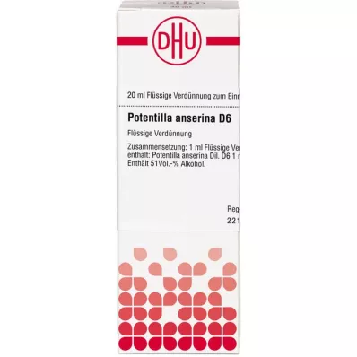POTENTILLA ANSERINA D 6 atšķaidījums, 20 ml