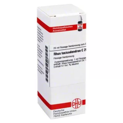 RHUS TOXICODENDRON C 200 atšķaidījums, 20 ml
