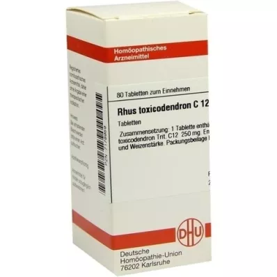 RHUS TOXICODENDRON C 12 tabletes, 80 gab