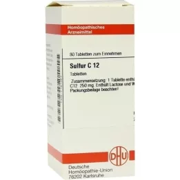 SULFUR C 12 tabletes, 80 gab