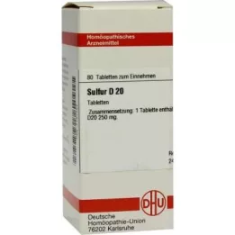 Sulfur D20 tabletes (80 gab.)