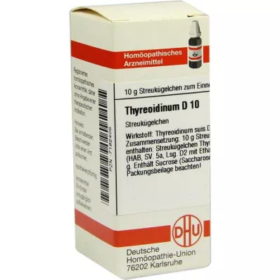 DHU Thyreoidinum D 10 lodītes, 10 g