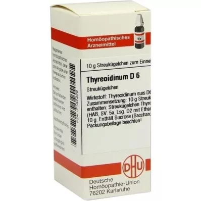 THYREOIDINUM D 6 lodītes, 10 g