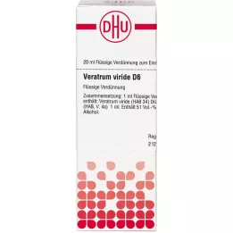 VERATRUM VIRIDE D 6 atšķaidījums, 20 ml