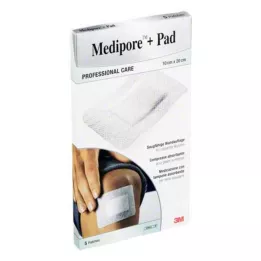 MEDIPORE+Pad 3M 10x20cm 3570NP plāksteris, 5 gab