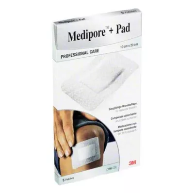 MEDIPORE+Pad 3M 10x20cm 3570NP plāksteris, 5 gab MEDIPORE+Pad 3M 10x20cm 3570NP plāksteris, 5 gab