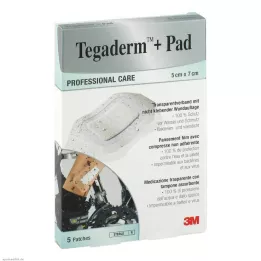 TEGADERM 3M Plus Pad 5x7 cm saliekamais kompozītmateriāls.3582NP, 5 gab