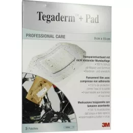 TEGADERM 3M Plus Pad 9x15 cm, gatavs lietošanai.3589NP, 5 gab