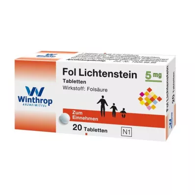 FOL Lichtenstein 5 mg tabletes, 20 gab