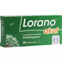 LORANO akūtas tabletes, 20 gab