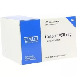 CALCET 950 mg apvalkotās tabletes, 100 gab