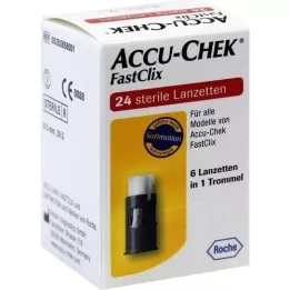 ACCU-CHEK FastClix lancetes, 24 gab