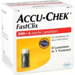 ACCU-CHEK FastClix lancetes, 204 gab
