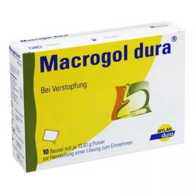 Macrogol dura pulveris šķīduma iekšķīgai lietošanai pagatavošanai, 10 gab Macrogol dura pulveris šķīduma iekšķīgai lietošanai pagatavošanai, 10 gab