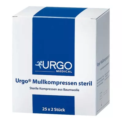 URGO MULLKOMPRESSEN 10x10 cm sterili, 25X2 gab