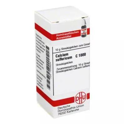 CALCIUM SULFURICUM C 1000 globuļu, 10 g CALCIUM SULFURICUM C 1000 globuļu, 10 g