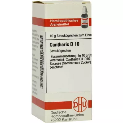 CANTHARIS D 10 globules, 10 g CANTHARIS D 10 globules, 10 g