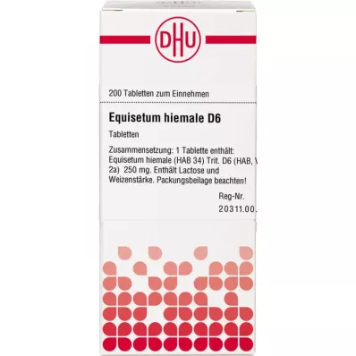 EQUISETUM HIEMALE D 6 tabletes, 200 kapsulas